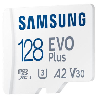 Карта пам'яті Samsung microSDXC 128GB C10 UHS-I R130MB/s Evo Plus + SD