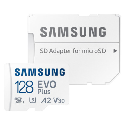 Карта пам'яті Samsung microSDXC 128GB C10 UHS-I R130MB/s Evo Plus + SD