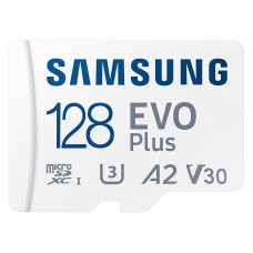 КАРТА ПАМЯТИ SAMSUNG MICROSDXC 128GB C10 UHS-I R130MB/S EVO PLUS + SD