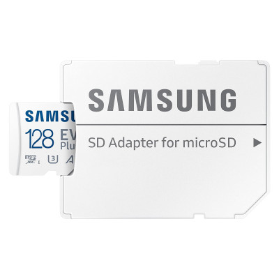 Карта пам'яті Samsung microSDXC 128GB C10 UHS-I R130MB/s Evo Plus + SD