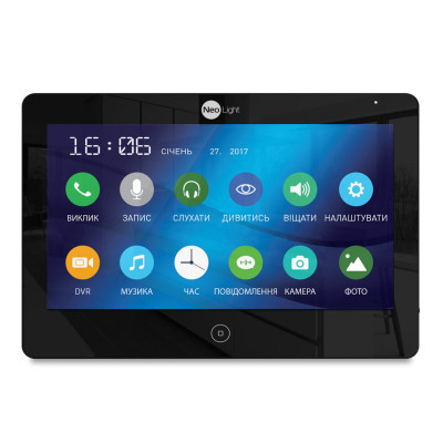 Цветной видеодомофон NeoLight Mezzo HD Black