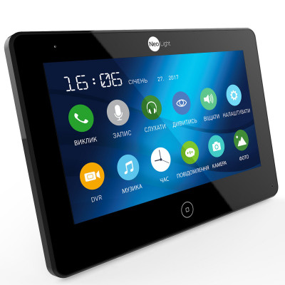Цветной видеодомофон NeoLight Mezzo HD Black