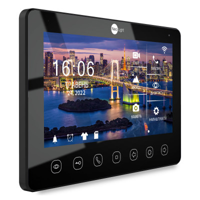 Цветной видеодомофон NeoLight Omega+ HD WF Black