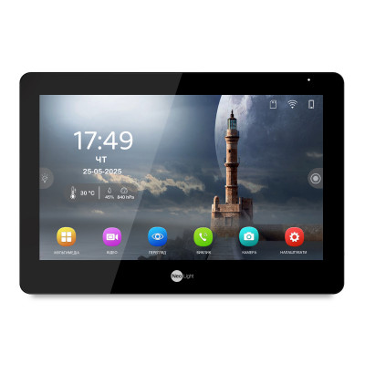 Комплект Neolight MEZZO Hybrid HD KIT Graphite: гибридный видеодомофон 10.1" с Wi-Fi и 2 Мп видеопанель