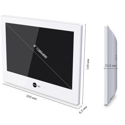 Комплект відеодомофону NeoLight ALPHA Hybrid HD KIT Graphite