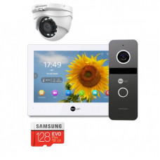  Комплект видеодомофона NeoLight ALPHA Hybrid HD KIT Graphite + 2Мп камера