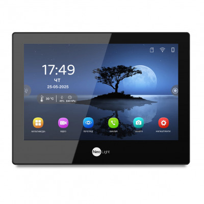  Комплект видеодомофона NeoLight ALPHA Hybrid HD KIT Graphite + 2Мп камера