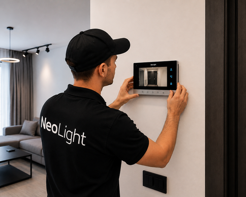 Установка видеодомофона NeoLight Киев